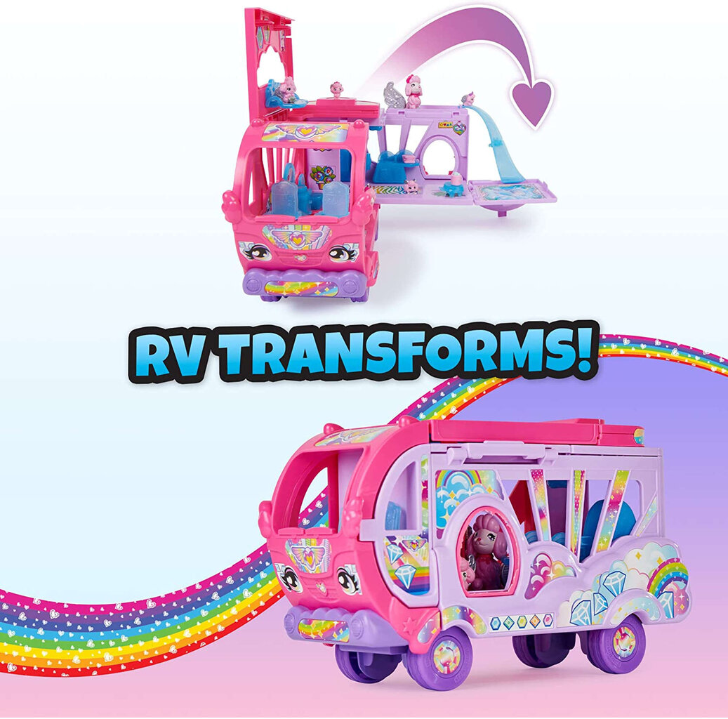 Komplekts ar kemperi un figūriņām Hatchimals Rainbow-Cation цена и информация | Rotaļlietas meitenēm | 220.lv