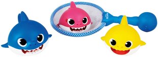 Komplekts 3 figūriņu Baby Shark ar vannas tīklu цена и информация | Игрушки для малышей | 220.lv