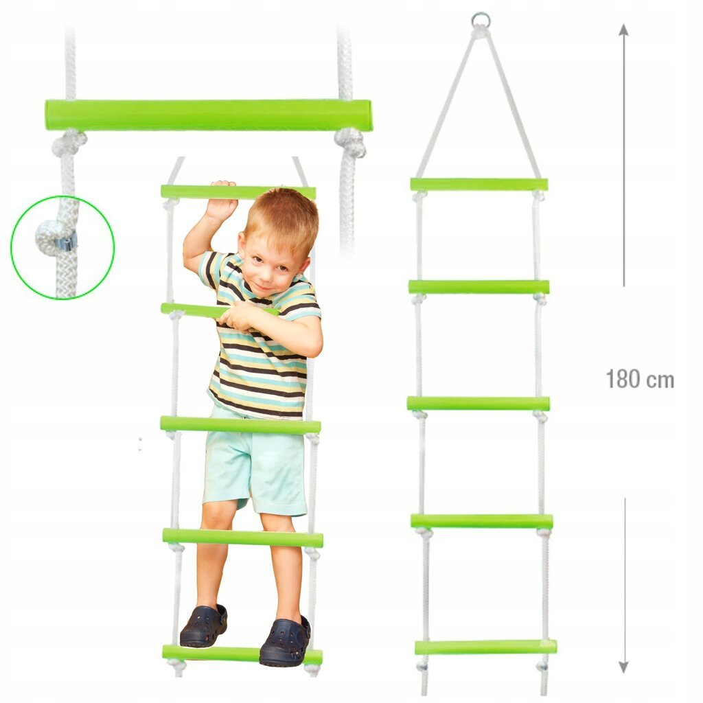 Dārza virvju kāpnes Mochtoys 200 cm rotaļu laukums cena un informācija | Bērnu rotaļu laukumi, mājiņas | 220.lv