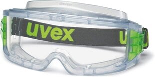 UVEX ultravīzijas plaša redzes brilles, pelēkas/caurspīdīgas cena un informācija | Galvas aizsargi | 220.lv