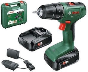 Аккумуляторная дрель Bosch EasyDrill 18V-40, (2x2,0 Ач), 0-430 / 1630 мин-1 цена и информация | Шуруповерты, дрели | 220.lv