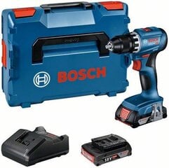 Akumulatora urbis Bosch GSR 18V-45, (2x2.0Ah), 0-500 / 0-1.900 min.-1 цена и информация | Шуруповерты, дрели | 220.lv