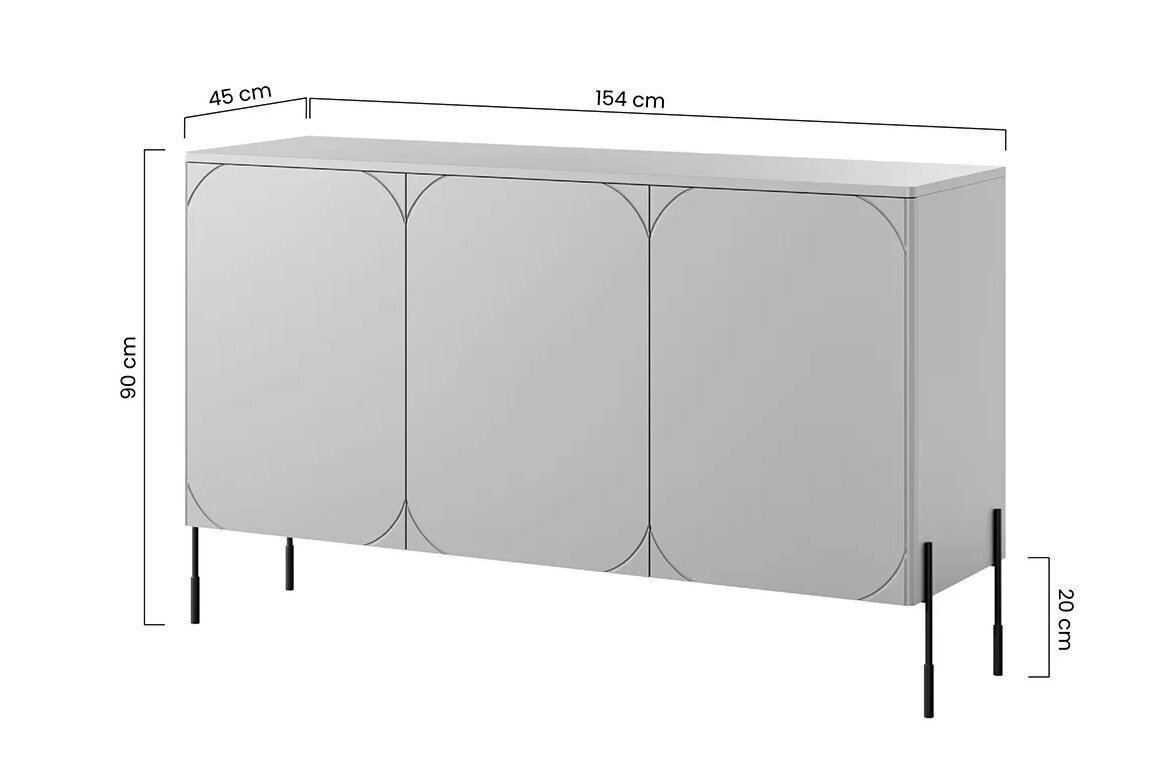 Kumode Bogart Sonatia 150, smilškrāsas цена и информация | Kumodes | 220.lv