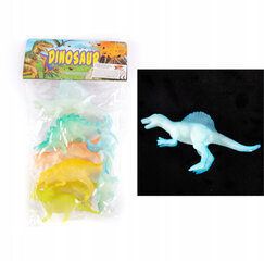 Jin dinozauru figūras mirdz tumsā. 11-15 cm cena un informācija | Attīstošās rotaļlietas | 220.lv