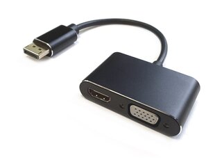 DisplayPort uz HDMI + VGA adapteris v1.4 / 4K@30Hz cena un informācija | Adapteri un USB centrmezgli | 220.lv