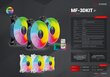 MARS GAMING MF-3DKIT Infinity Mirror ARGB 120mm tālvadības datora dzesētāju komplekts cena un informācija | Datora ventilatori | 220.lv
