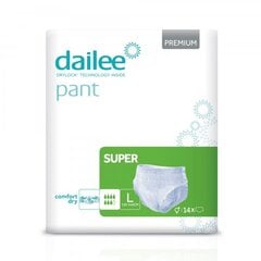 Подгузники для взрослых Dailee Pant Premium Super L, 14 шт. цена и информация | Подгузники, прокладки, одноразовые пеленки для взрослых | 220.lv