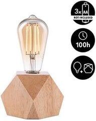 Galda lampa Crown LED, brūna цена и информация | Настольные лампы | 220.lv