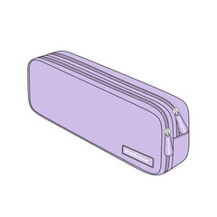 ErichKrause® maisiņš-kabatiņa ar 2 nodalījumiem 215x100x55mm Trendy Purple cena un informācija | Penāļi | 220.lv