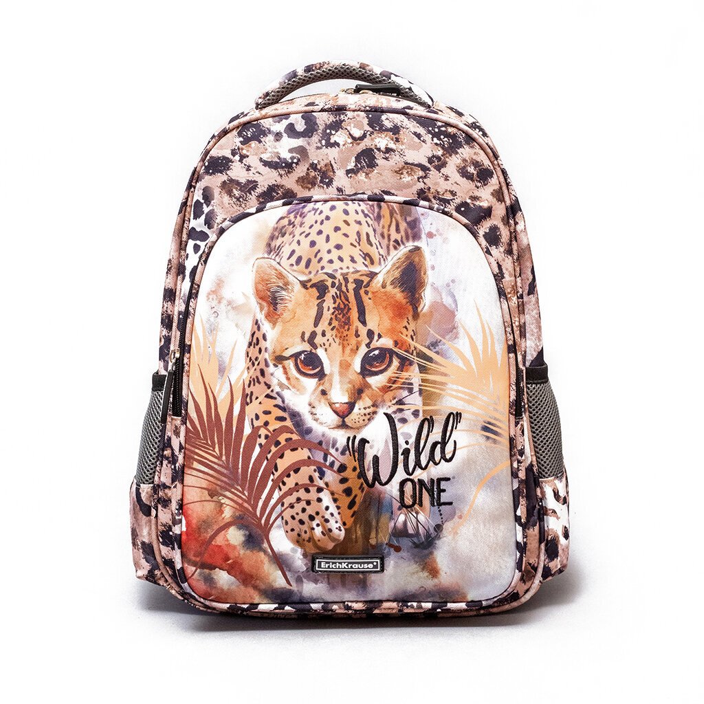 Skolas mugursoma ErichKrause® SchoolLine 19L Wild Cat цена и информация | Skolas somas | 220.lv