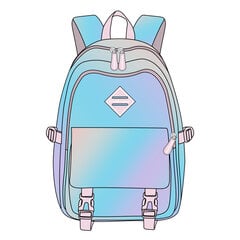 Школьный рюкзак ErichKrause® SchoolLine с 2 отделениями и нагрудным ремнем 24L Holography цена и информация | Школьные рюкзаки, спортивные сумки | 220.lv