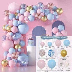 Набор воздушных шаров Macaron Pastel mix Theme (116 шт.) цена и информация | Шары | 220.lv