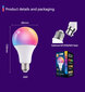 Mūsdienīgā gudrā lampa Smart Led Light Multi Color (2 gab.) cena un informācija | Spuldzes | 220.lv