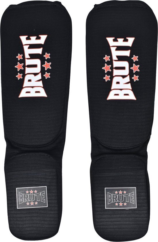 Kāju aizsargi Brute Shinguards, melni, XL цена и информация | Bokss un austrumu cīņas | 220.lv