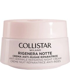 Ночной крем для лица Collistar rigenera anti-wrinkle repairing, 50 мл цена и информация | Наносите на чистую кожу лица. Подержите около 10-15 минут и смойте водой. | 220.lv