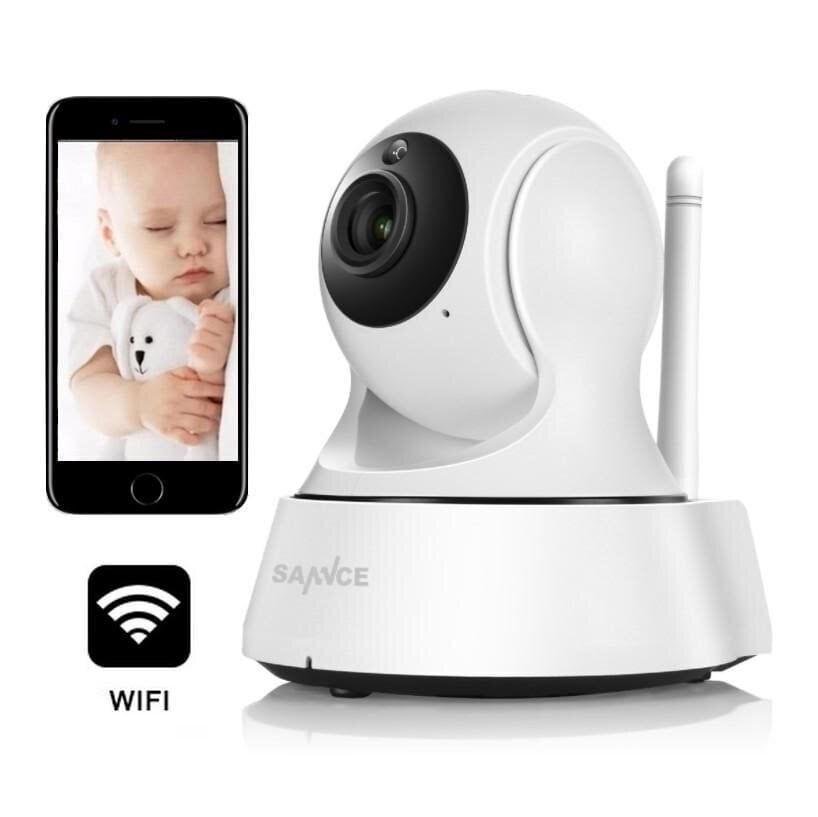 Wi-Fi bezvadu bērnu novērošanas kamera, balta cena un informācija | Radio un video aukles | 220.lv