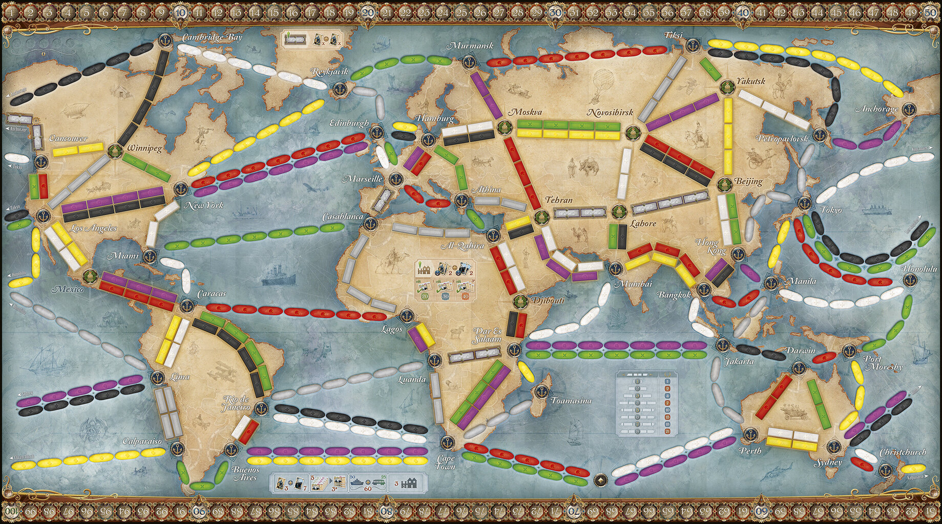 Galda spēle Days of Wonder Ticket To Ride Rails & Sails, FIN, SE, DK, NO цена и информация | Galda spēles | 220.lv