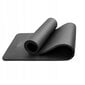 NBR vingrošanas paklājs, melns, 180 × 60 cm cena un informācija | Vingrošanas paklāji | 220.lv