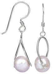 JwL Luxury Pearls Sudraba auskari ar pērli pa labi JL0110 sJL0110 cena un informācija | Auskari | 220.lv