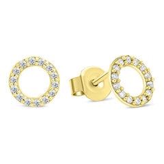 Brilio Сверкающие серьги из желтого золота кольца EA102YAU sBR2027 цена и информация | Серьги | 220.lv