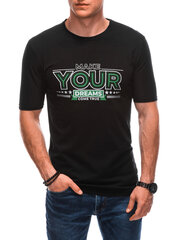 T-krekls ar apdruku vīriešu kokvilna Edoti S1872 cena un informācija | Vīriešu T-krekli | 220.lv