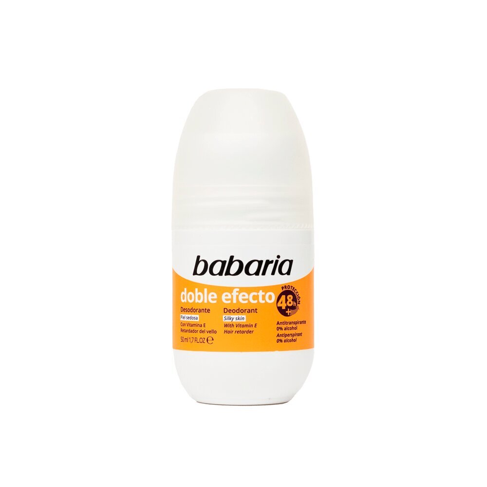 Babaria Dezodorants Roll-On Doble Efecto, 50 ml cena un informācija | Dezodoranti | 220.lv