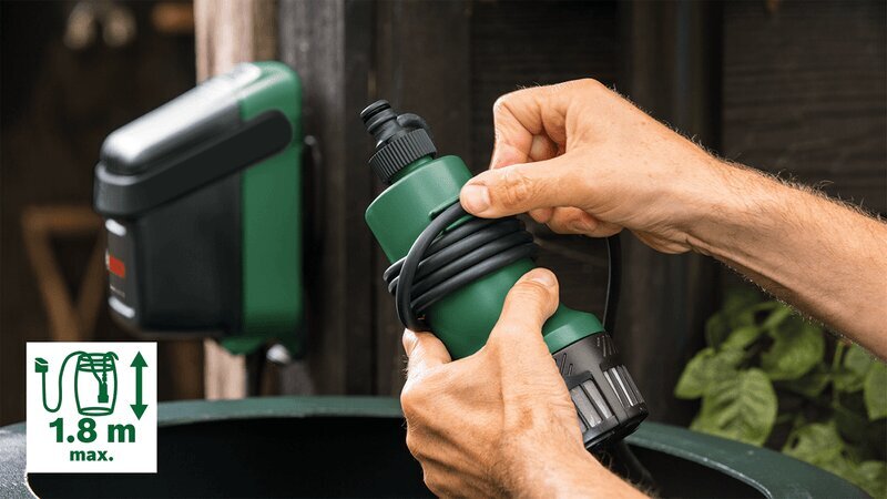 GardenPump 18V-2000 Ūdens sūknis,1x2,5Ah  06008C4202 Bosch cena un informācija | Hidrofori | 220.lv