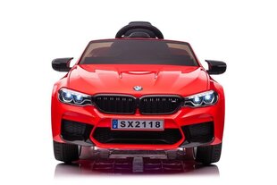 BMW M5 vienvietīgs elektromobilis, sarkans cena un informācija | Bērnu elektroauto | 220.lv