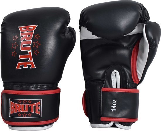 Boksa cimdi Brute Thai Boxing Gloves, melni, 12 цена и информация | Bokss un austrumu cīņas | 220.lv