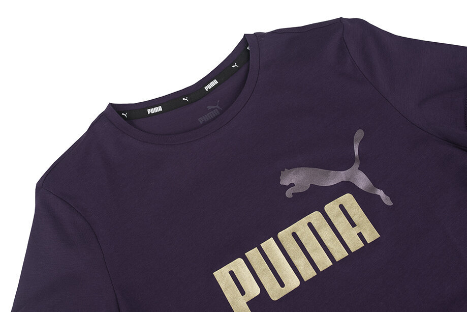 T-krekls meitenei PUMA ESS+ Logo Tee 587041 96 cena un informācija | Krekli, bodiji, blūzes meitenēm | 220.lv