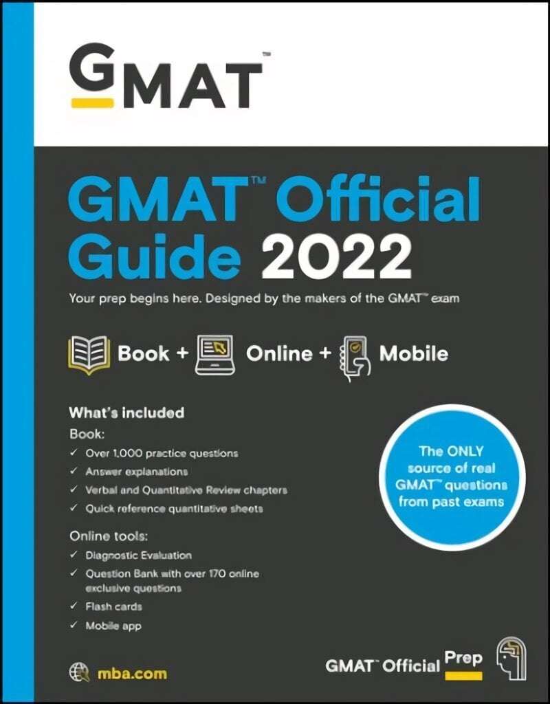 GMAT Official Guide 2022: Book plus Online Question Bank: Book plus Online Question Bank цена и информация | Ekonomikas grāmatas | 220.lv