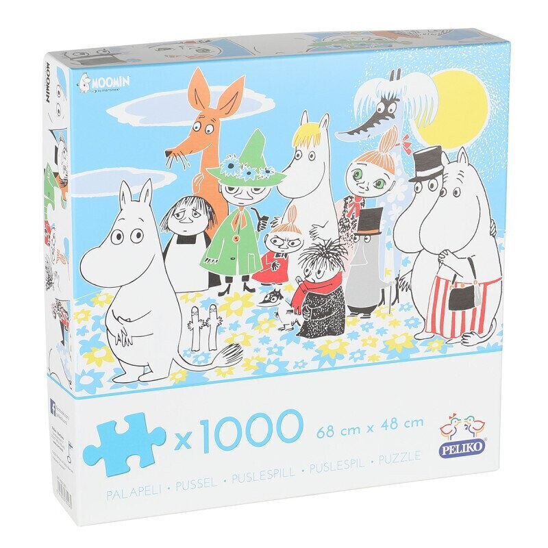 Puzle ar muminiem Peliko Moomin, 1000 d. cena un informācija | Puzles, 3D puzles | 220.lv