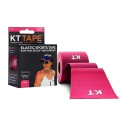 KT TAPE teips 5m, rozā цена и информация | Ортезы и бандажи | 220.lv