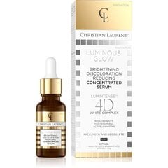 Christian Laurent Luminous Glow nakts serums pret plankumiem, 18 ml cena un informācija | Serumi sejai, eļļas | 220.lv