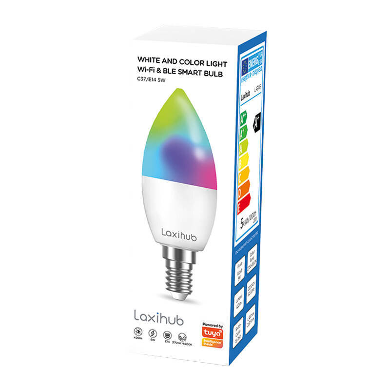 Smart LED spuldze Laxihub LAE14S (2 gab.) WiFi Bluetooth Tuya cena un informācija | Spuldzes | 220.lv