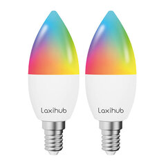 Умная светодиодная лампа Laxihub LAE14S WiFi Bluetooth Tuya, 2 шт. цена и информация | Лампочки | 220.lv