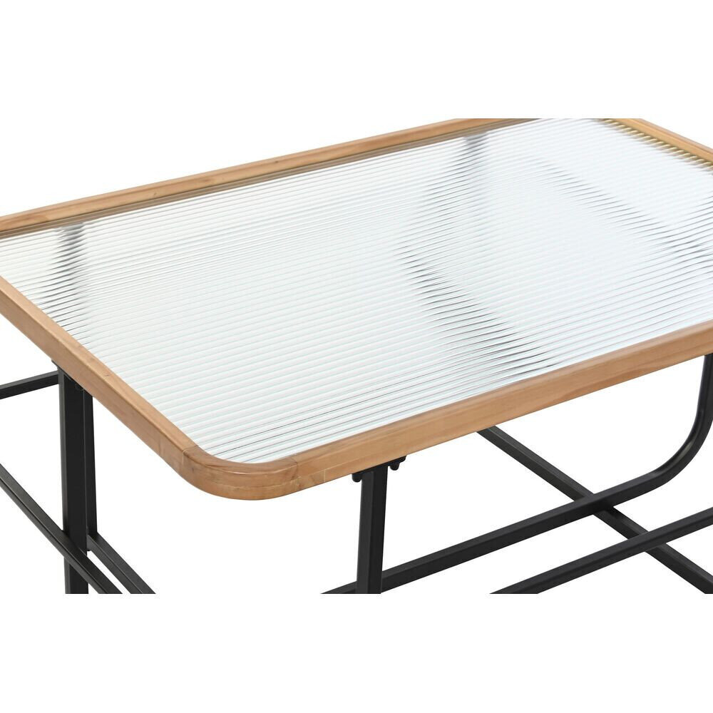 Centrālais galds DKD Home Decor Stikls Metāls (90 x 60 x 46 cm) цена и информация | Žurnālgaldiņi | 220.lv