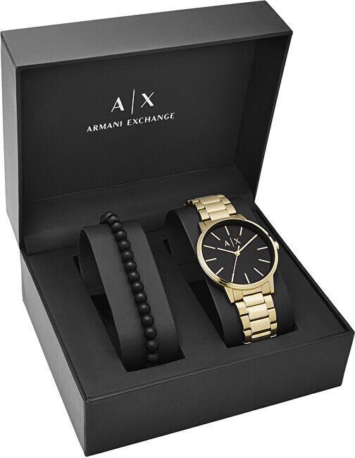 Pulksteņa dāvanu komplekts, Armani Exchange Cayde AX7119 цена и информация | Sieviešu pulksteņi | 220.lv