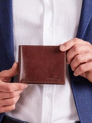 Мужской кожаный кошелек, коричневый цена и информация | Мужские кошельки | 220.lv