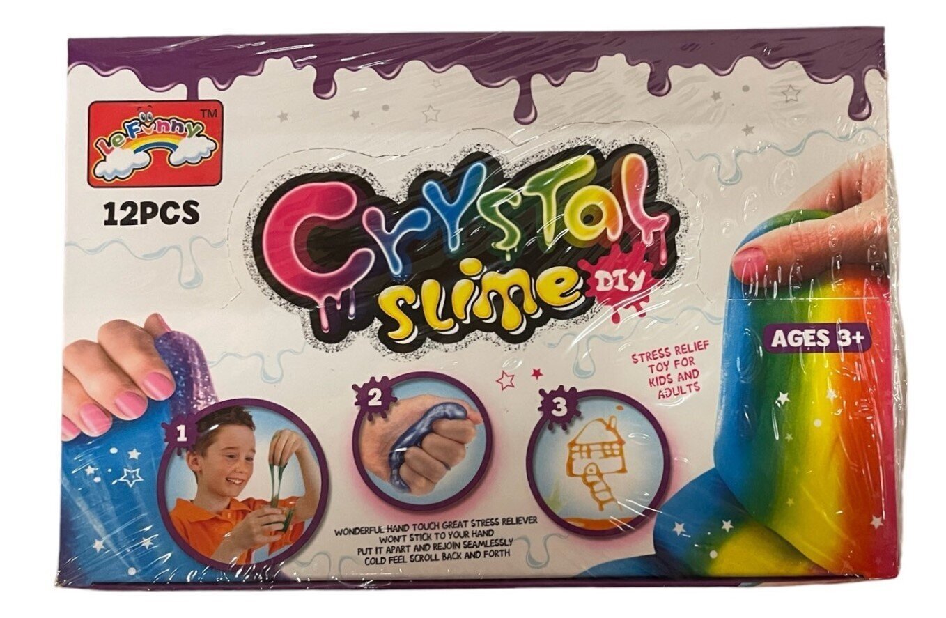 Crystal Slime 12 gab. komplekts cena un informācija | Attīstošās rotaļlietas | 220.lv