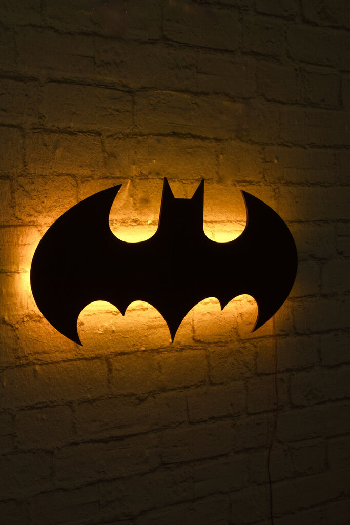 Dekoratīvs sienas apgaismojums Batman, 1 vnt. цена и информация | Interjera priekšmeti | 220.lv