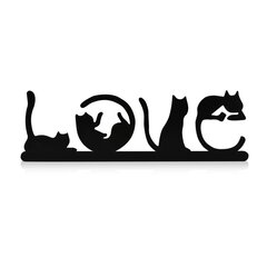 Dekoratīvs sienas apgaismojums Cat Love, 1 vnt. цена и информация | Детали интерьера | 220.lv