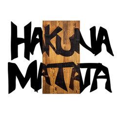 Sienas dekorācija Hakuna Matata 5, 1 vnt. cena un informācija | Interjera priekšmeti | 220.lv