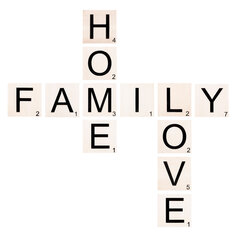 Настенное украшение Family Home Love, 1 шт. цена и информация | Детали интерьера | 220.lv