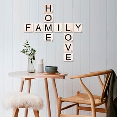 Настенное украшение Family Home Love, 1 шт. цена и информация | Детали интерьера | 220.lv