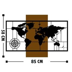 Sienu dekors World Map, 1 gab. cena un informācija | Interjera priekšmeti | 220.lv