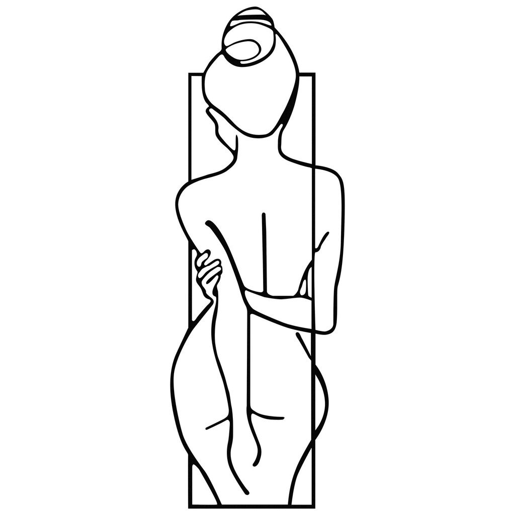 Sienu dekors Geometric Nude Woman, 1 gab. cena un informācija | Interjera priekšmeti | 220.lv