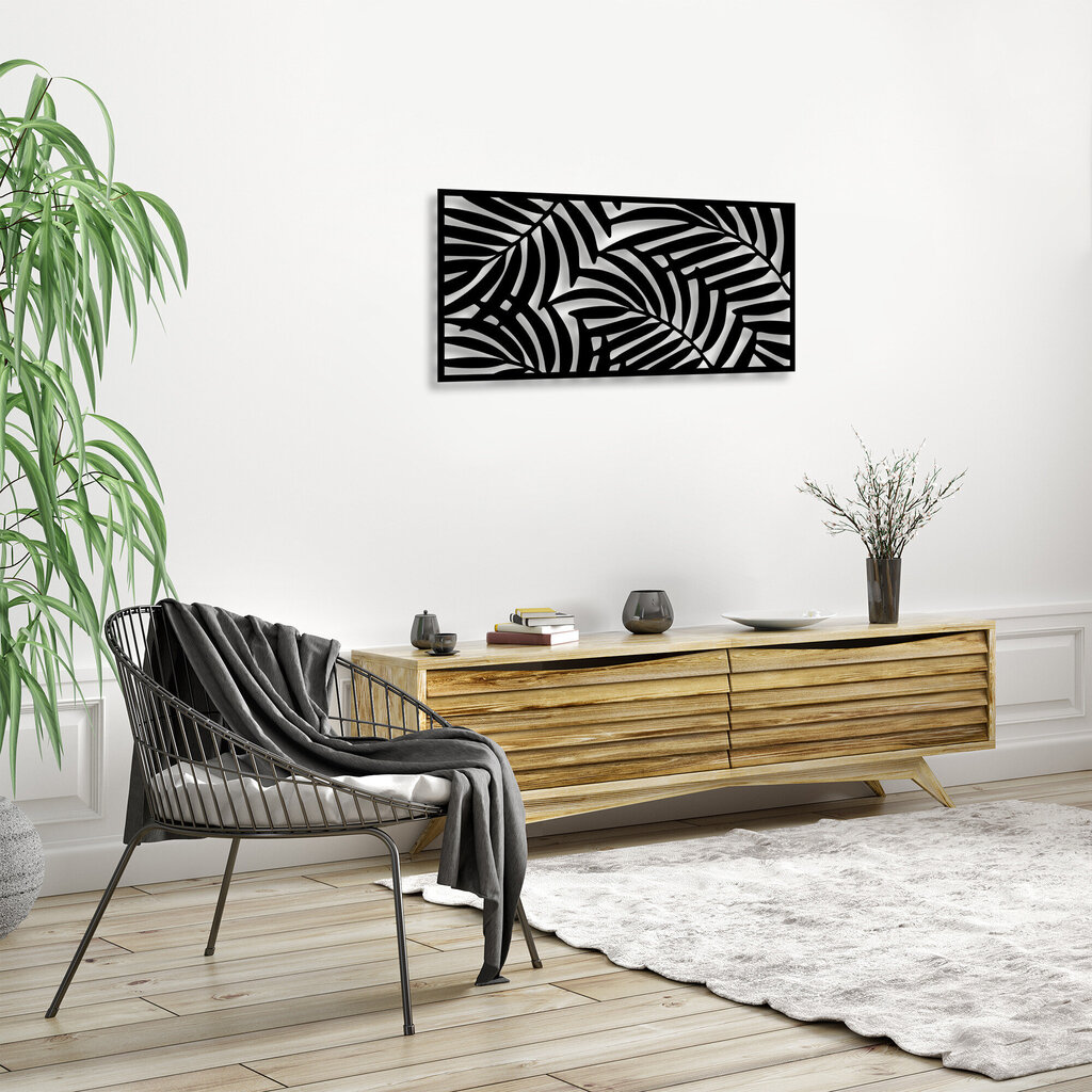 Sienas dekorācija Decorative Panel 4 - Black, 1 vnt. цена и информация | Interjera priekšmeti | 220.lv