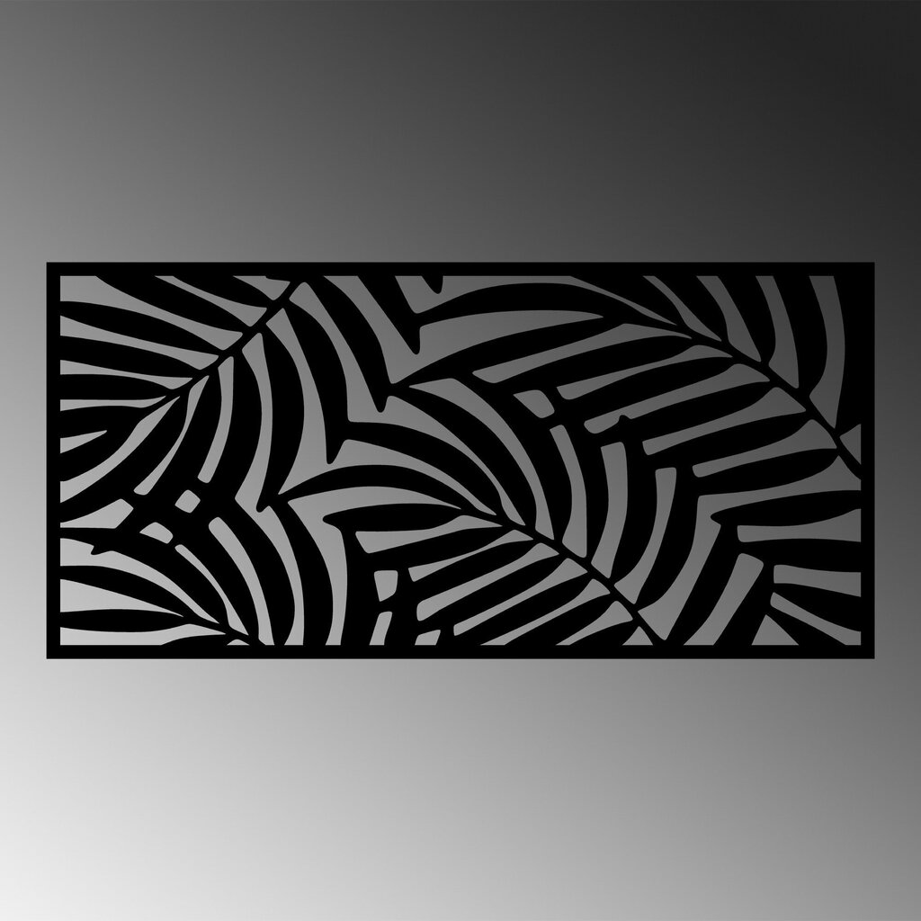 Sienas dekorācija Decorative Panel 4 - Black, 1 vnt. цена и информация | Interjera priekšmeti | 220.lv