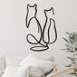 Sienas dekorācija Couple Cat Love, 1 vnt. цена и информация | Interjera priekšmeti | 220.lv
